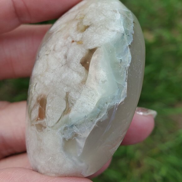 Flower Agate Palm Stone (FA608) - Picture 3 of 8